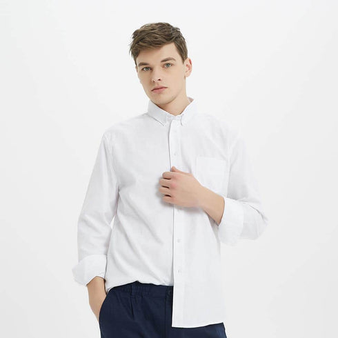 Boysnextdoor Plain Oxford Shirt White